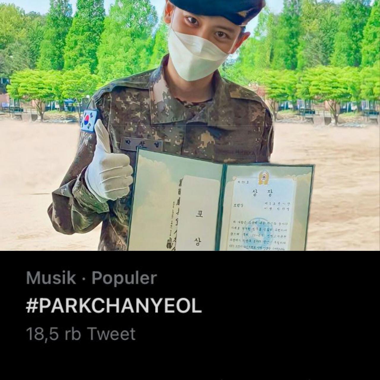 Kabar Gembira Bagi Kpopers! Park Chanyeol Selesai Wajib Militer Hingga Trending Twitter!!